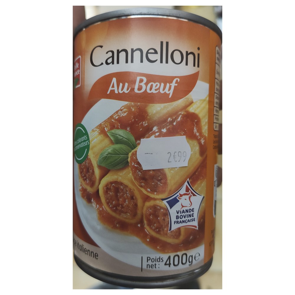 Belle France Cannelloni au Boeuf 400g