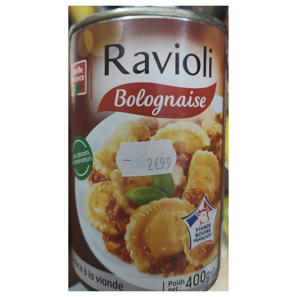 Belle France Ravioli Bolognaise 400g