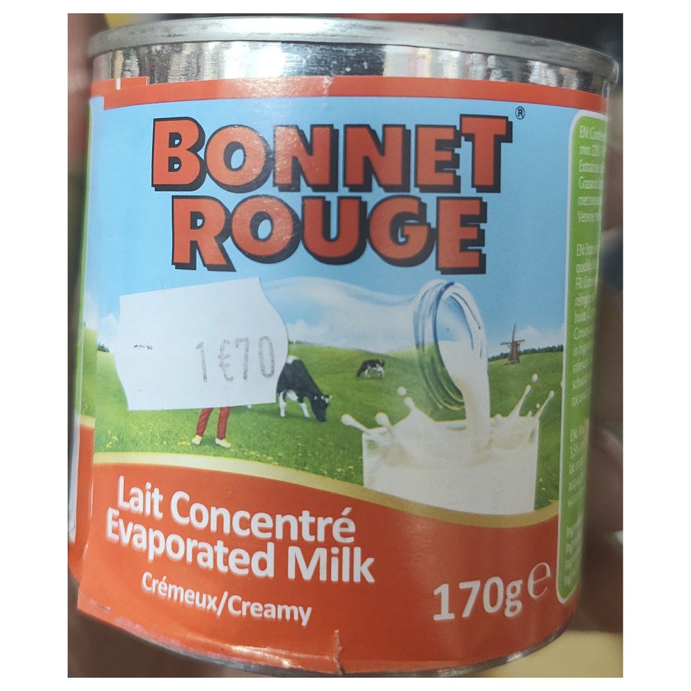 Bonnet Rouge Lait Concentre 170g