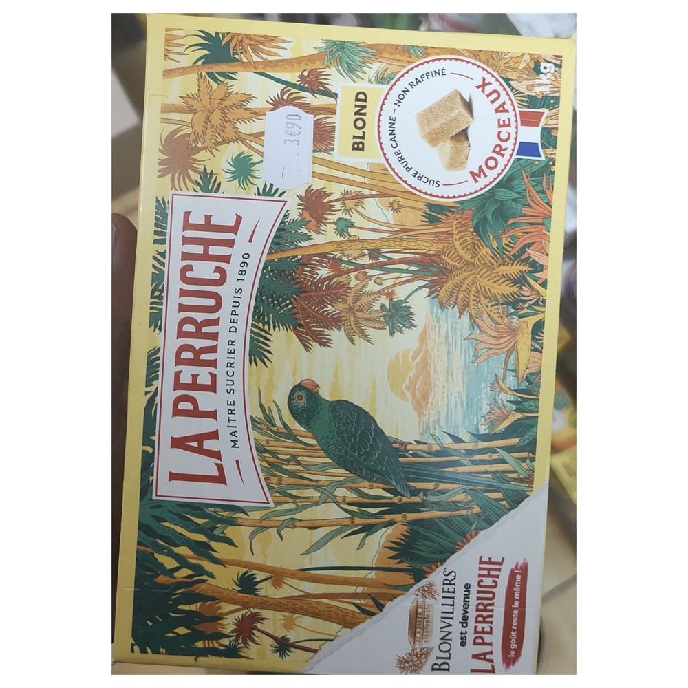 La Perruche Morceaux Blond Sucre de Canne 1kg