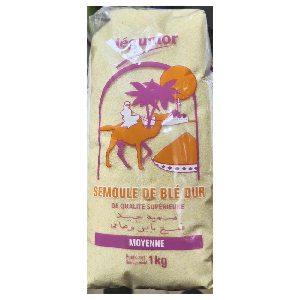 Legumor Semoule de Ble Dur Moyenne 1kg