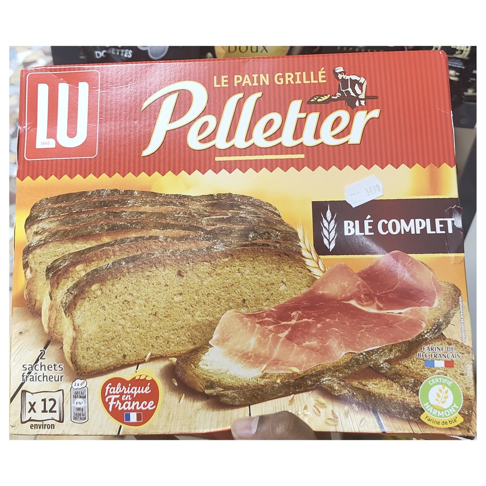 LU Pelletier Pain Grille Ble Complet