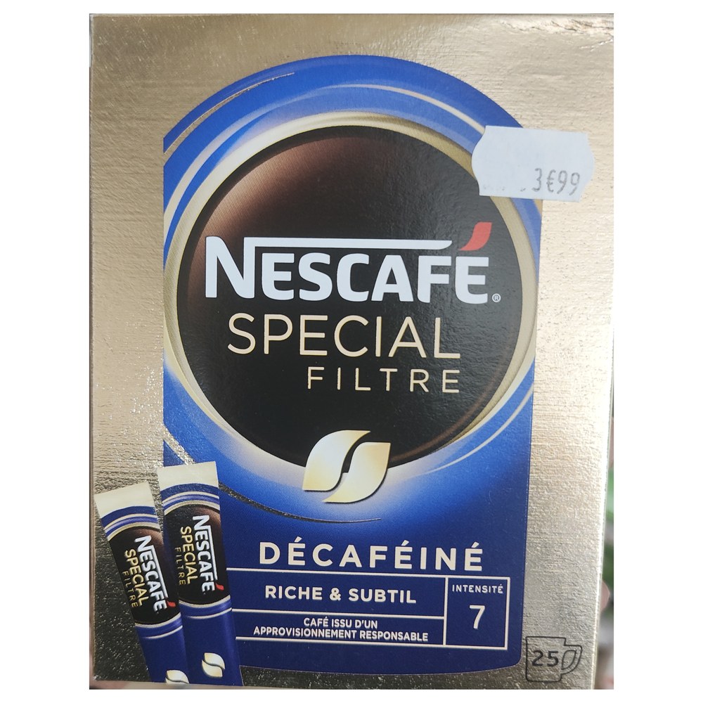 Nescafe Special Filtre Decafeine 25 Sticks