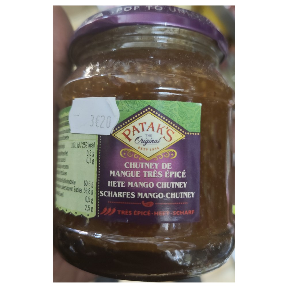 Patak's Hot Mango Chutney 340g