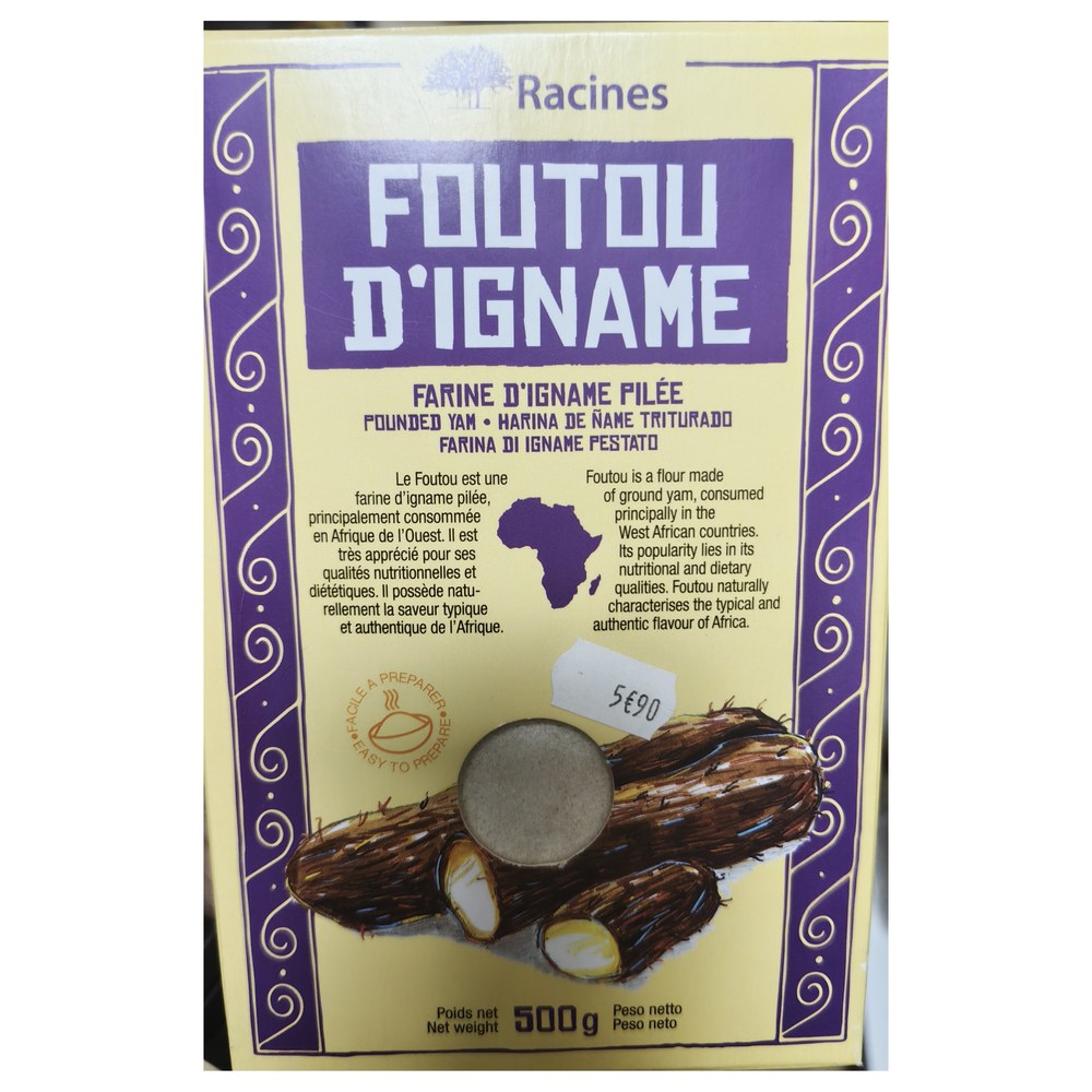 Racines Foutou d'Igname 500g