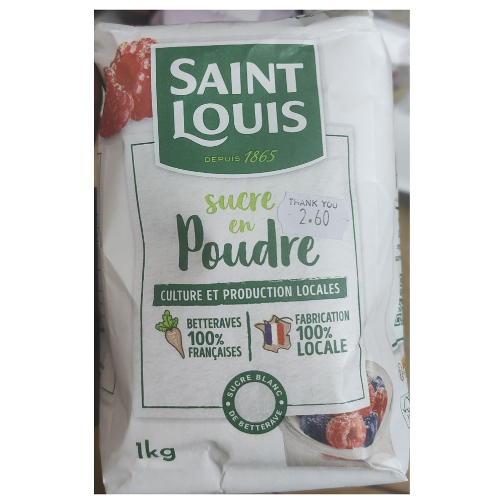 Saint Louis Sucre en Poudre 1kg