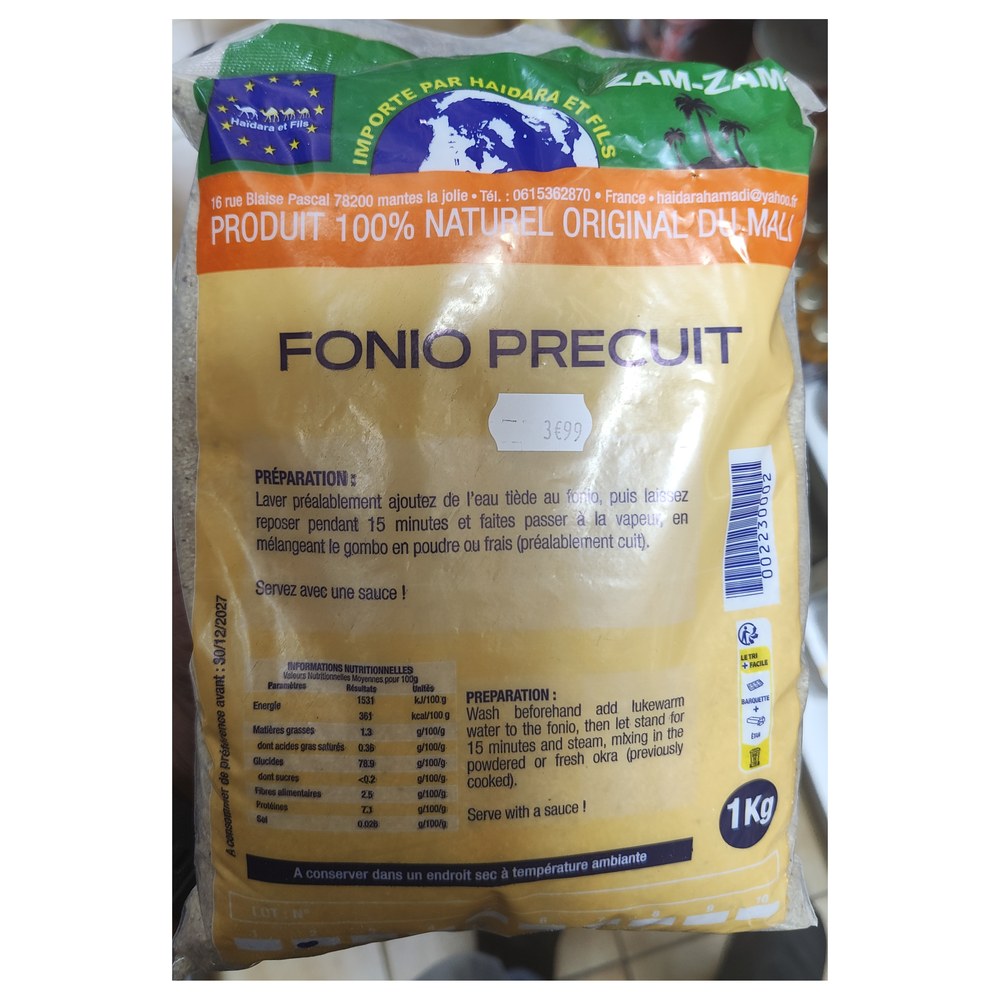 Zam-Zam Fonio Precuit 1kg
